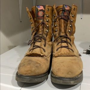 Boots lace up  good used condition